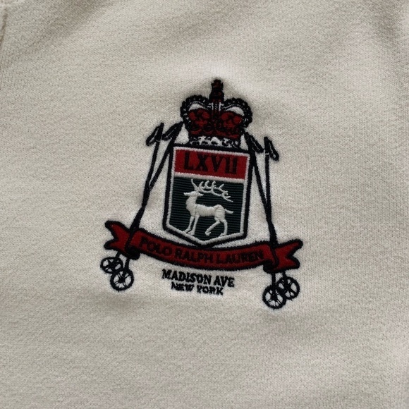 Polo Ralph Lauren Off-White Embroidered Shirt XXL - Picture 2 of 6